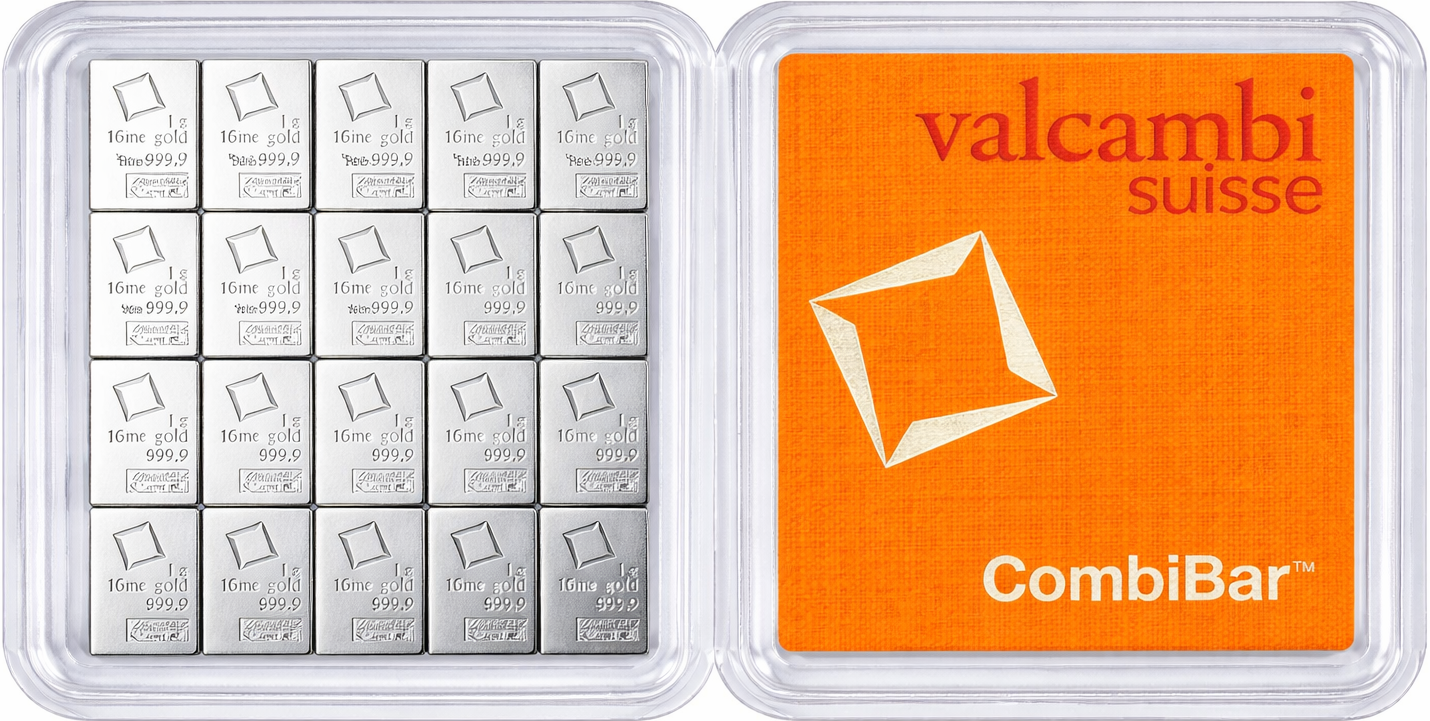 Carded Bar Valcambi 20g Combibar